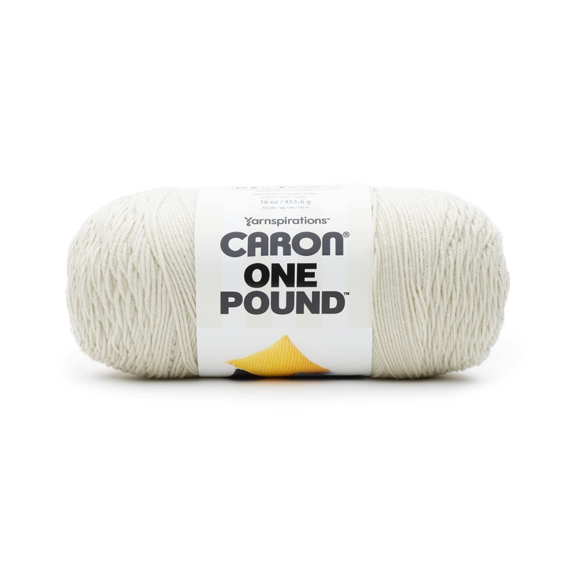 Caron One Pound Off White Yarn - 2 Pack of