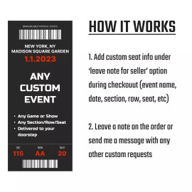 2024 Philadelphia Eagles Football Commemorative Custom Ticket Stub Any Seat/Game - Other (leave note)