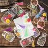 103PCS Bookmark Making Kit, Kaluofan Transparent Flower Bookmarks, Handmade Dried