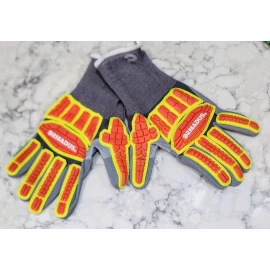 Ormadus Sandy Foam Nitrile Coated Impact Resistant Glove Size Large 922444254