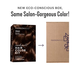 Madison Reed Radiant Hair Color Kit | 5NAC Dark Chocolate Brown (Milano Brown) for 100% Gray Hair Coverage | Salon Quality Permanent Hair Dye | PPD-Free & Ammonia-Free | (Packaging May Vary) 1 Pack