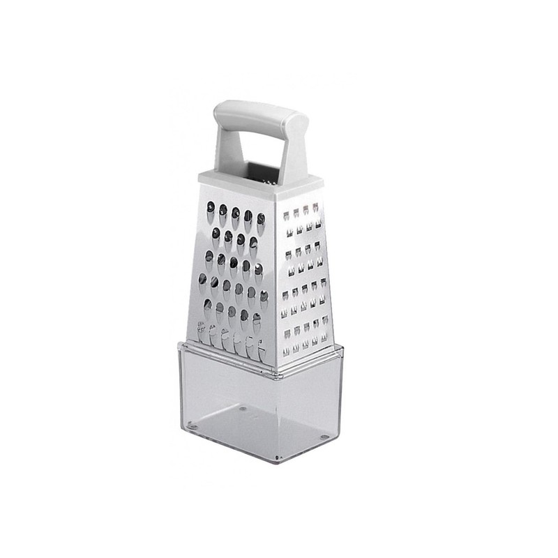 Wintem Stainless Steel 4 Sided Cheese Grater with Handy Dosing