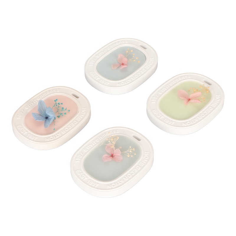 4PCS Set Wardrobe Aromatherapy Wax Tablets Long Lasting Floral Scent