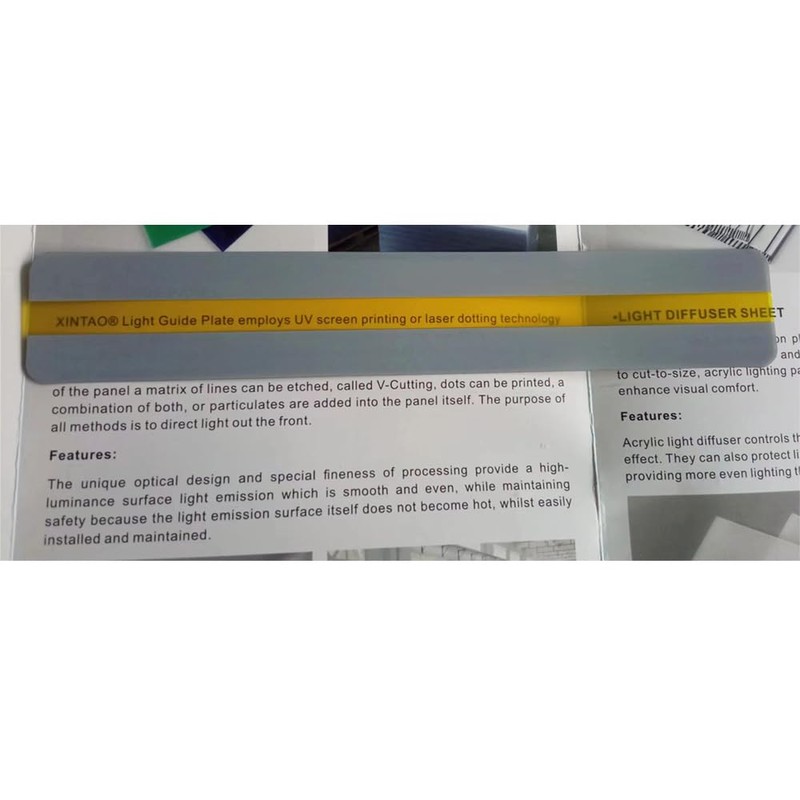 12 Pieces Yellow Guided Reading Strips Overlay Hightlight Bookmarks Help
