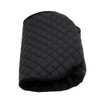 Ezzy Auto Black Leather Console Center Armrest Lid Cover Skin