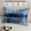 Imitation Silk Pillow Case for Hair and Skin Abstract Blue