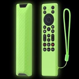 LEFXMOPHY Case for TCL RC923A FMB1 / RC813A FMB1 2025 QM6K QM7K TV Remote, Silicone Cover Glow in Dark - Lime Green