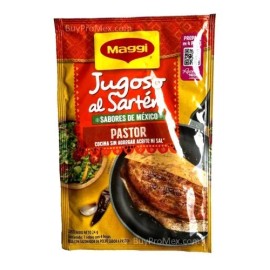 MAGGI 4-Pk Maggi Jugoso al Sarten Pastor 4 Hojas /Maggi Seasoning Sheets 23.2g/.8oz