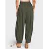 TARSE Women Linen Pants Summer Casual Loose High Waist Palazzo