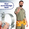 Reinforced Pipe Clamps M8/M10 with Diameter 75 mm or 2