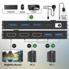 KVM Switch 1 Monitors 2 Computers 4K@144Hz 8K@60Hz, HDMI USB3.0