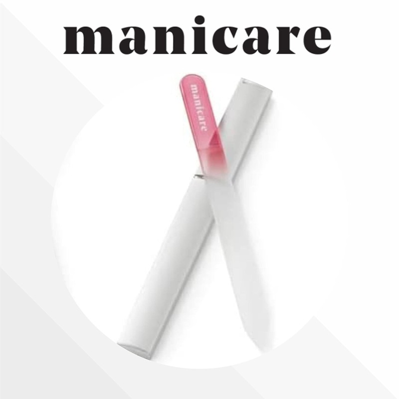 Manicare 3 Glass Nail Files, For Shaping And Styling Nails,