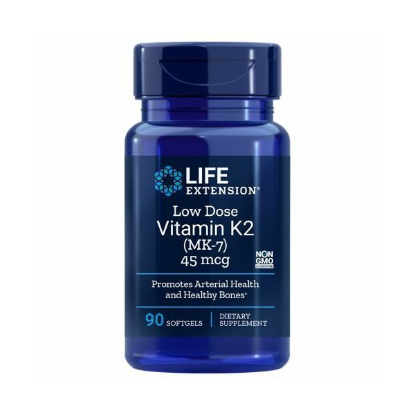 Low Dose Vitamin K2 Menaquinone - 7 (Mk-7) 90 sgels
