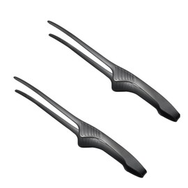 LLiKZio Yakiniku Tongs, Stainless Steel, For Camping, Barbecues, Condiments, Cooking, Fried Food, Pasta (Set of 2), 9.4 inches (24 cm), Floating Tip, Slim, Easy to Grab, Anti-Slip, Dishwasher Safe
