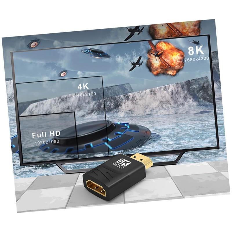 SHINEOFI Male to Female Adapter Tv Connector for Monitors Durable