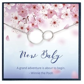 First Time Mom Gifts for Mother's Day Gifts for New Mom Gifts Mom Baby Necklace Mother Baby Jewelry Gifts for Baby Shower Gifts for New Mommy Necklace