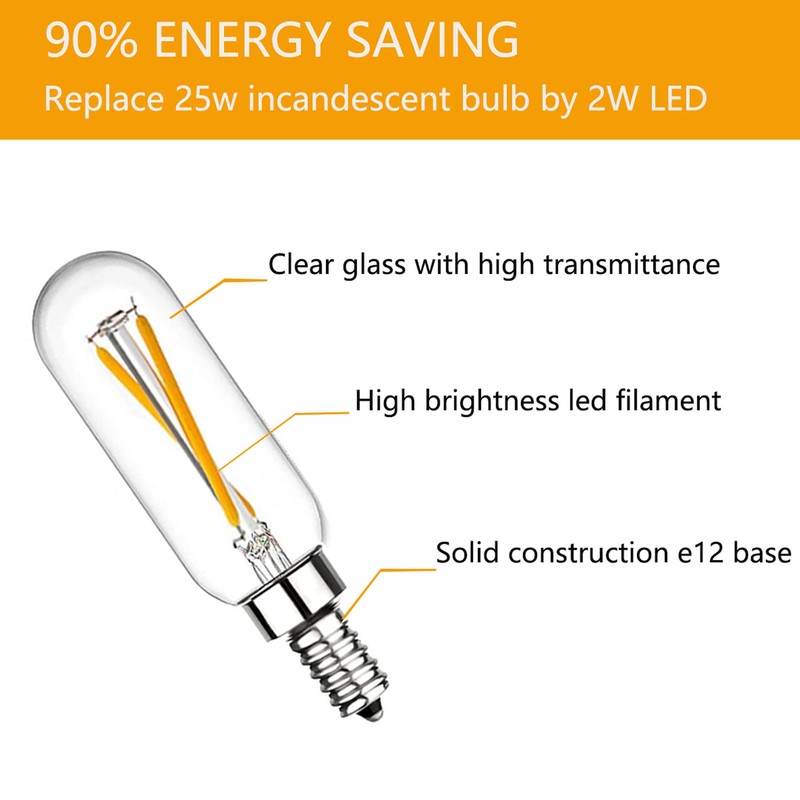 T6 LED Bulb 25watt E12 Modern Chandelier Bulbs E12 LED