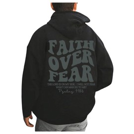 SOLY HUX Men's Letter Graphic Hoodies Drop Shoulder Long Sleeve Hooded Sweatshirts Sports Preppy Clothes Black Letter Medium