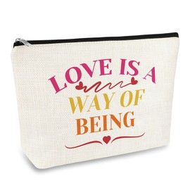 Long Distance Relationship Gifts for Women Makeup Bag Long Distance Friendship Gifts for Friend Coworkers Cosmetic Bag Christmas Birthday Graduation Gift for BFF Bestie Girlfriends Travel Pouch