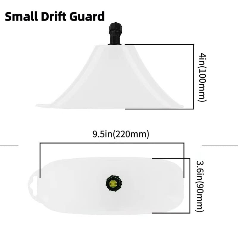 Aimela Drift Guard with Flat Sprayer Nozzle,Prevents Drift of Fine