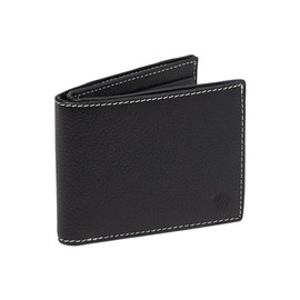 Johnston & Murphy Men's Kingston Billfold Wallet, Black Pebbled, One Size