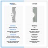 "Nuk3y Door Latch Guard Protector Stainless Steel for Out Swing