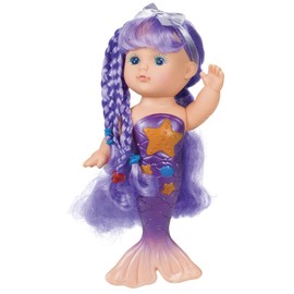Toysmith Bathtime Mermaid Doll (Assorted Colors) 9 Inch