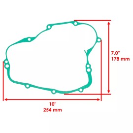 Caltric Clutch Cover Gaskets Outer & Inner for Kawasaki KX80 KX85 KX100 KX112 1998-2024
