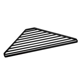 Ahyuan Dish Drying Rack over The Sink Corner Dish Rack Plated Steel Kitchen Sponge Holder Gadget Tool Corner Sink Sponge Caddy Drainer (Black)