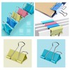 Ufmarine Medium Binder Clips 1.25 inch Length, (40 Pcs) Colorful