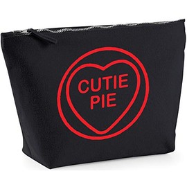 Hippowarehouse Cutie pie valentines day printed make up cosmetic wash bag 18x19x9cm