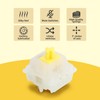 EDGUZl Gateron Milky Yellow Pro switches Keyboard switches pre lubed