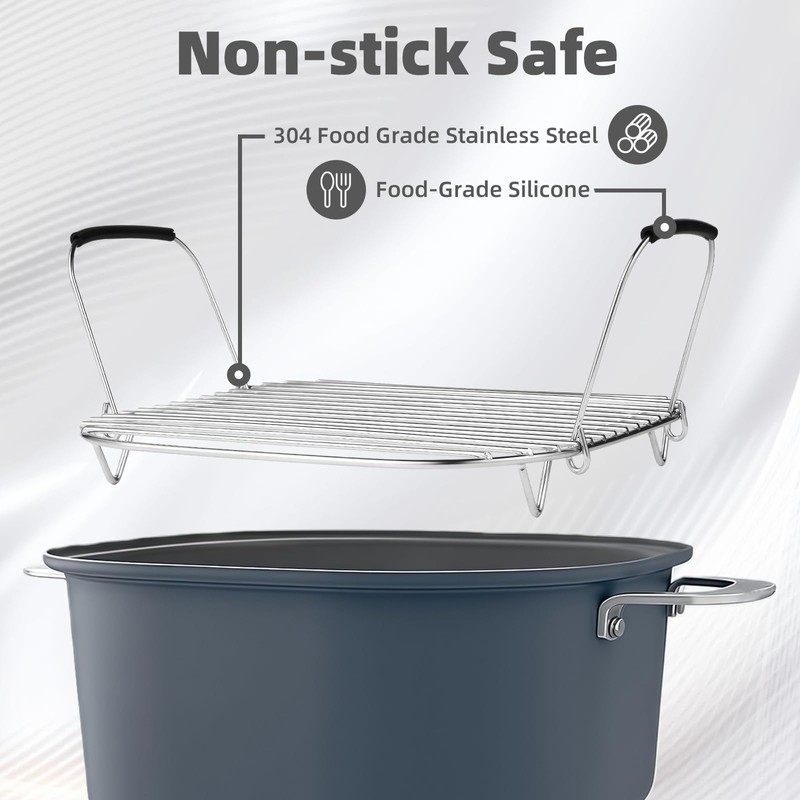 Roast and Steamer Rack Compatible with Ninja Foodi Possible Cooker