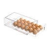BPA Free Refrigerator Organizer Bins, Stackable Egg Holder, 18 Egg