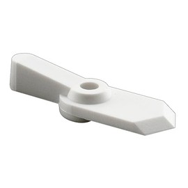 Prime-Line L 5759 Pointer Latch, 5/8 In., Plastic, White, 12 Latches with Screws (12 Pack)