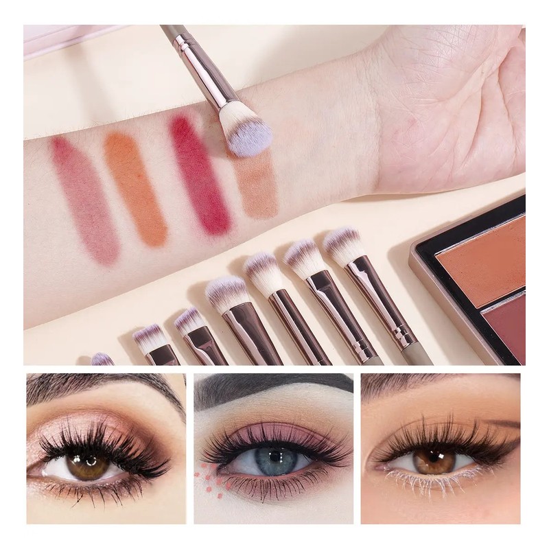 Brochas Maquillaje Profesional Maange Brocha Para Base Pincel Para Delinear