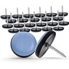 24 x PTFE furniture glider with nail - 19 mm