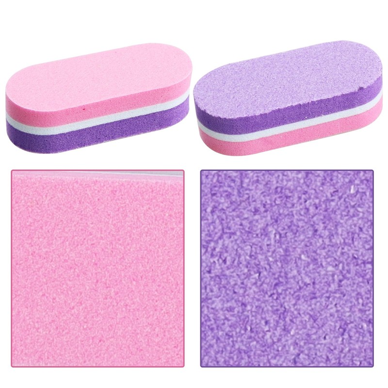Nail Buffer Blocks 20 Pieces Double-Sided Mini Nail Files for