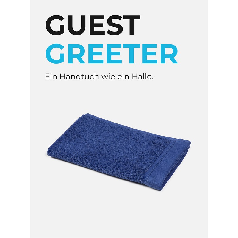 Sowel® Guest Towels 30 x 50 cm, 100% Organic Cotton,