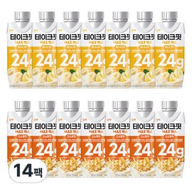 테이크핏 맥스 250ml 2종 혼합 각7팩 (총14팩) 바나나7+곡물7 TakeFit Max 250ml Mixed Pack of 2 Types (Total 14 Packs) Banana7 + Grain7, 250ml