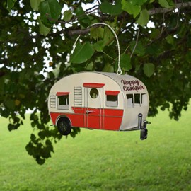 Rivers Edge Products Rivers Edge Products Camper Hanging Bird House - Decorative Nest Box for Small to Medium Birds - RV Nesting House for Outside - Outdoor Rustic Yard, Patio, Garden Decor - RV