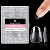 UNA GELLA Extra Short Almond Nail Tips 216Pcs Gel x