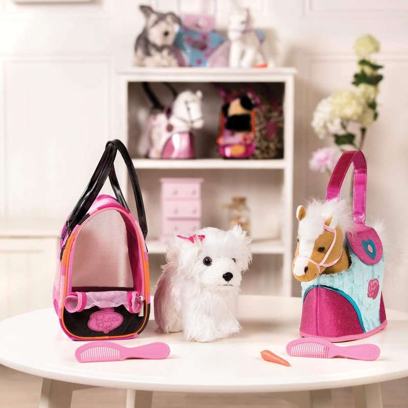 Pucci Pups – Bichon Frisé Stuffed Puppy with Colorful Polka