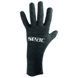 SEAC Unisex Adult Ultraflex Ultra Elastic 2mm Neoprene Diving Underwater Spearfishing Gloves Non Slip Black XS