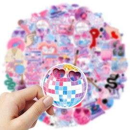 75Pcs Popular Music Stickers Fashion Singer Vinyl Stickers Decal Gifts for Music Lovers Music Party Favors Decorations Music Stickers for Kids Water Bottles Laptop Skateboard Guitars Phone