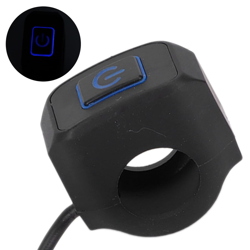 Yctze 22 mm Motorcycle Handlebar Switch, Motorcycle ATV Light Switch,