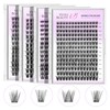 VEYESBEAUTY Lash Clusters Kit Individual Eyelash Extensions Thin & Invisible
