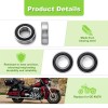 21ST 2 PCS 25mm I.D. Sealed Wheel Bearings For Harley