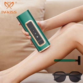 PAKISS Ice Cooling Hair Removal Device, 3-5 Energy Levels, Skin Rejuvenation, USA 2-3 Day Fast Deliverycolor: Light green