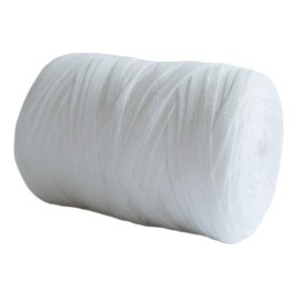 Hilo De Tejer, Hilo Grueso, Camiseta De Ganchillo, Blanco